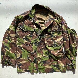 Men's US Army Jacket Camo Woodlands BDU Med 170/96 Military NATO US Flag Pocket